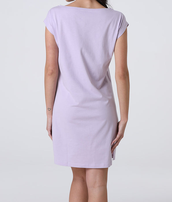 Lovable Camicia da Notte Manica Corta in Jersey, lilla