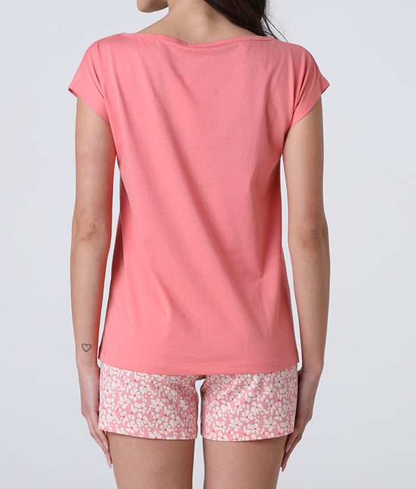 Lovable Pigiama Corto in Jersey, rosa pesco