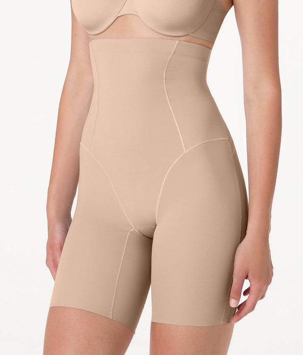 Lovable Guaina Gambaletto Vita Alta Modellante Sculpt Shaping in microfibra, nudo chiaro
