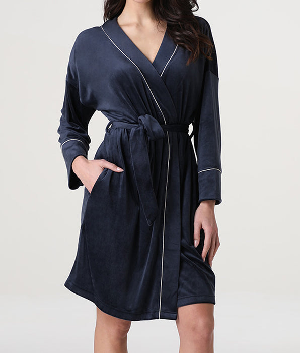 Lovable Vestaglia in Ciniglia, blu notte