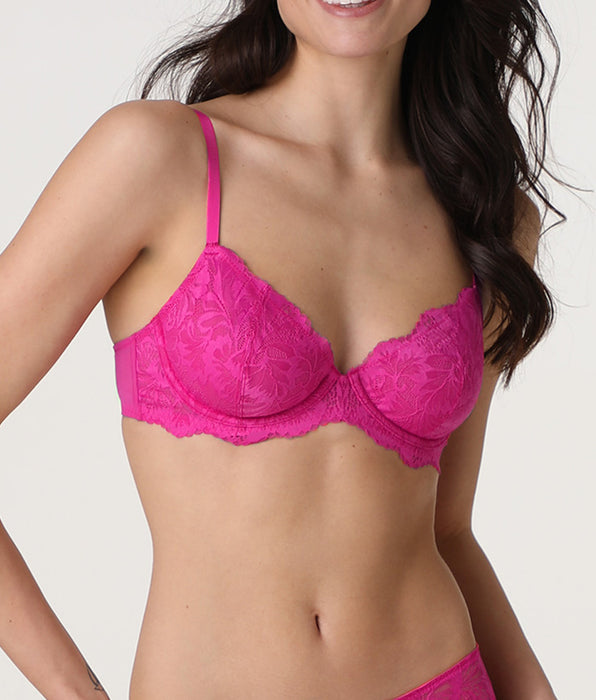 Lovable Reggiseno Balconcino con Ferretto Petal Lace in pizzo, fucsia