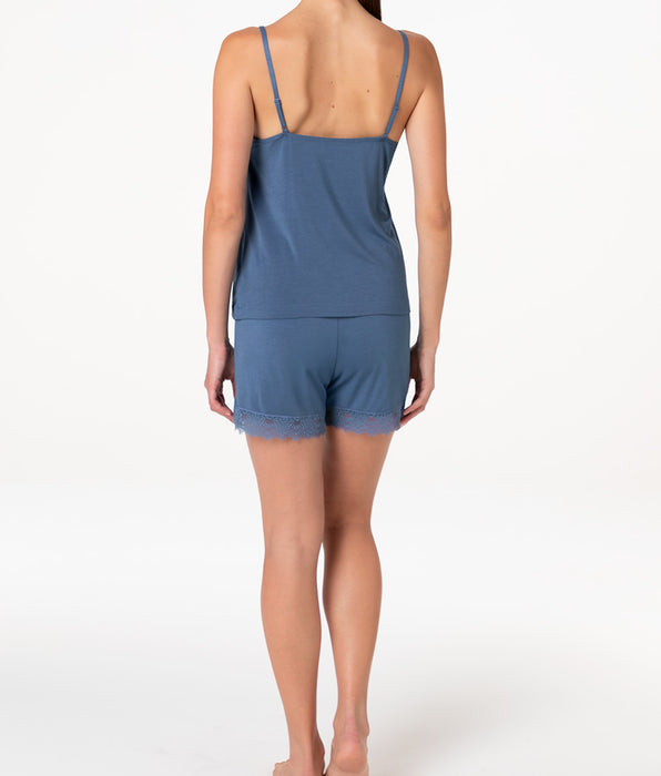 Lovable Elegant Modal Top and Shorts, powder blue