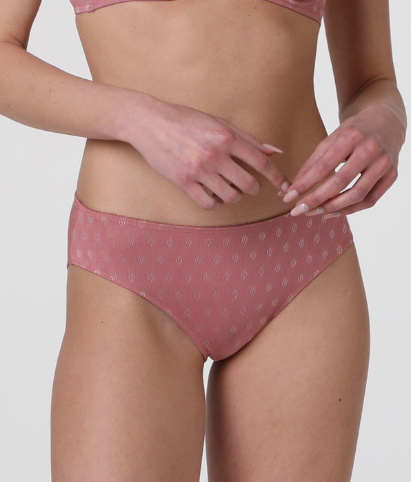 Lovable Slip alto Daisy Fancy Micro in microfibra, rosa polvere