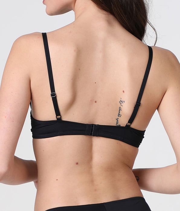Lovable Reggiseno Push-Up con Ferretto Floral Embroidery in tulle, nero