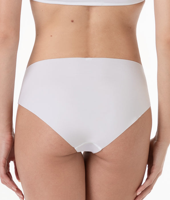 Lovable Slip Midi Second Skin Micro in microfibra, bianco