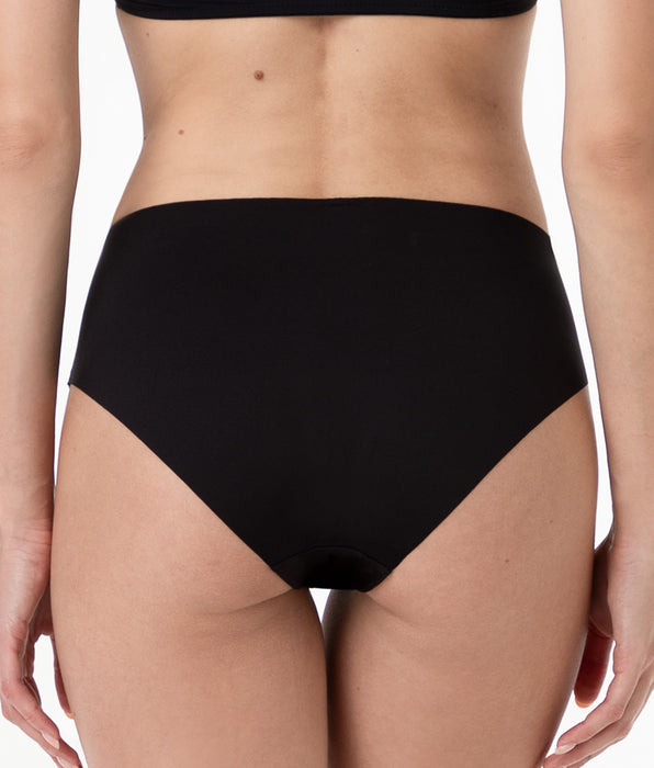 Lovable Slip Midi Second Skin Micro in microfibra, nero