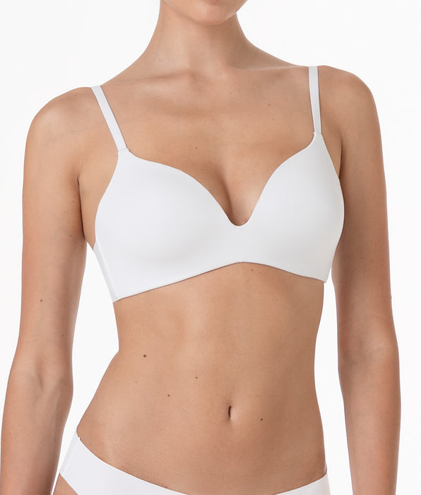 Lovable Reggiseno senza Ferretto Invisible Essence in microfibra, bianco