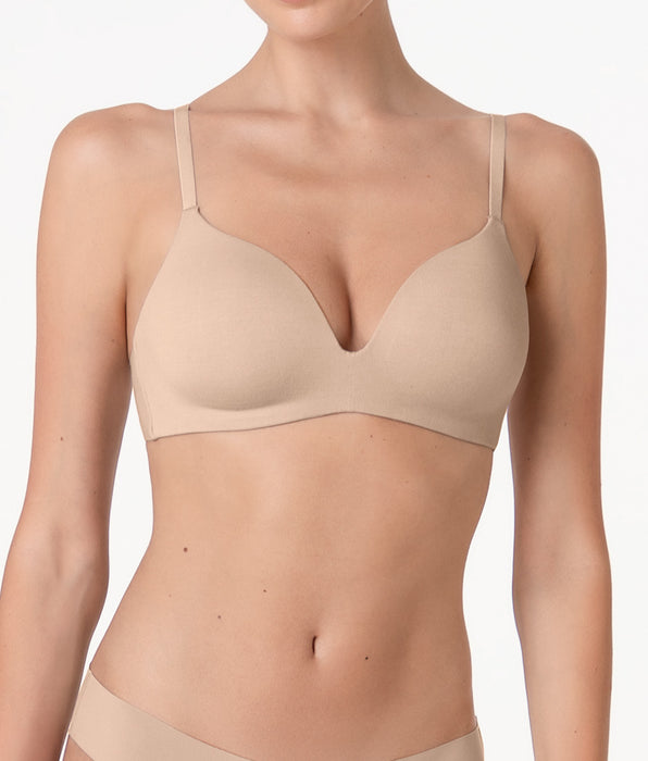 Lovable Reggiseno senza Ferretto Invisible Essence in microfibra, nudo chiaro