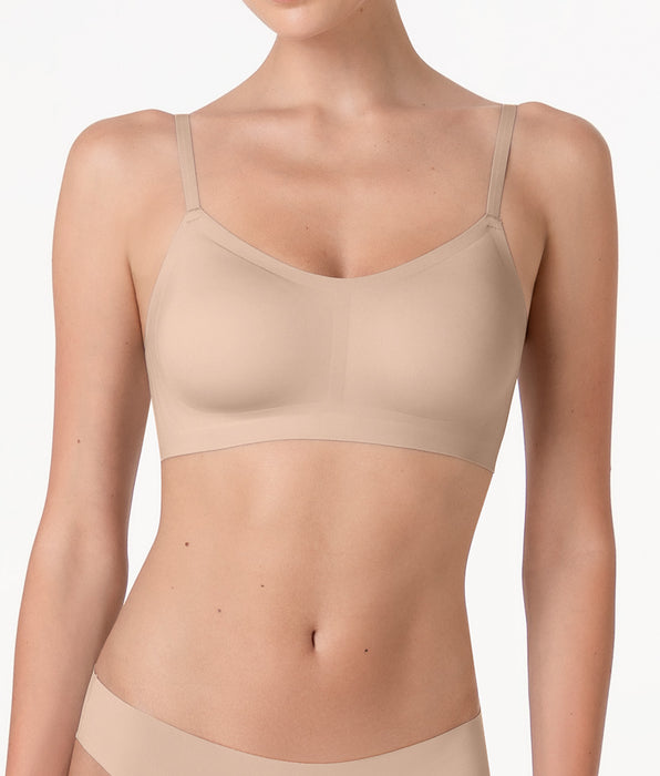 Lovable Reggiseno Brassiere Senza Ferretto Invisible Fusion in microfibra, nudo chiaro