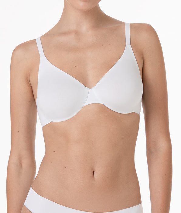 Lovable Reggiseno con Ferretto Senza Imbottitura Invisible Essence in microfibra, bianco