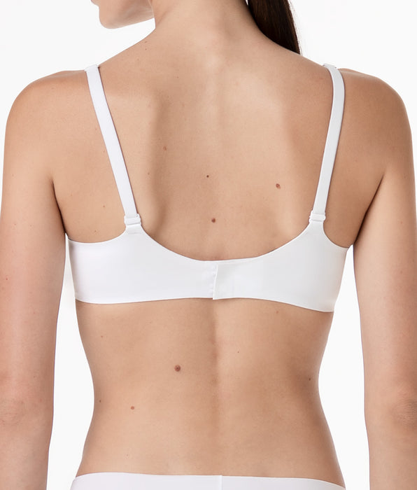 Lovable Reggiseno con Ferretto Senza Imbottitura Invisible Essence in microfibra, bianco