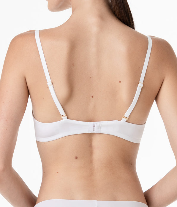 Lovable Reggiseno con Ferretto Coppa Spacer Invisible Breeze in microfibra, bianco
