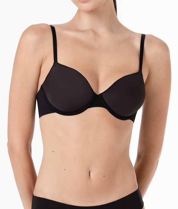 Lovable Reggiseno con Ferretto Coppa Spacer Invisible Breeze in microfibra, nero
