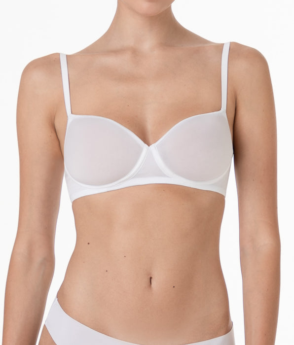 Lovable Reggiseno Senza Ferretto Coppa Spacer Invisible Breeze in microfibra, bianco