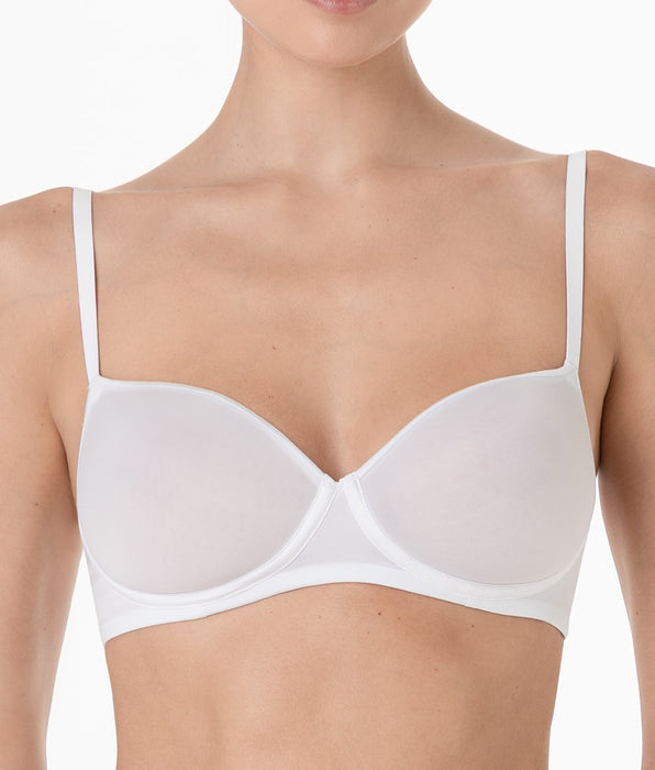 Lovable Reggiseno Senza Ferretto Coppa Spacer Invisible Breeze in microfibra, bianco