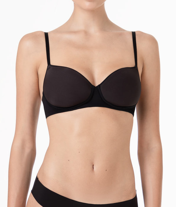 Lovable Reggiseno Senza Ferretto Coppa Spacer Invisible Breeze in microfibra, nero