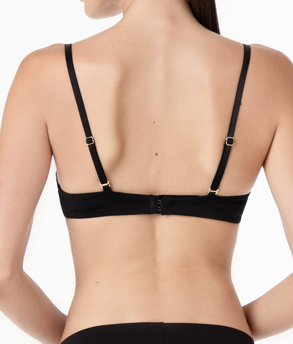 Reggiseno Senza Ferretto Coppa Spacer Invisible Breeze in microfibra, nero