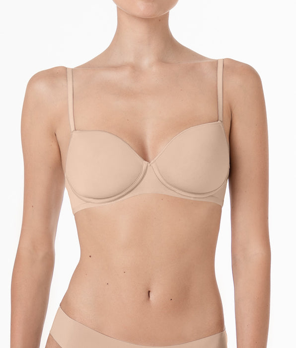 Reggiseno Senza Ferretto Coppa Spacer Invisible Breeze in microfibra, nudo chiaro