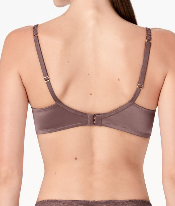 Lovable Reggiseno con Ferretto Blowball Lacy Micro in microfibra e pizzo, nocciola