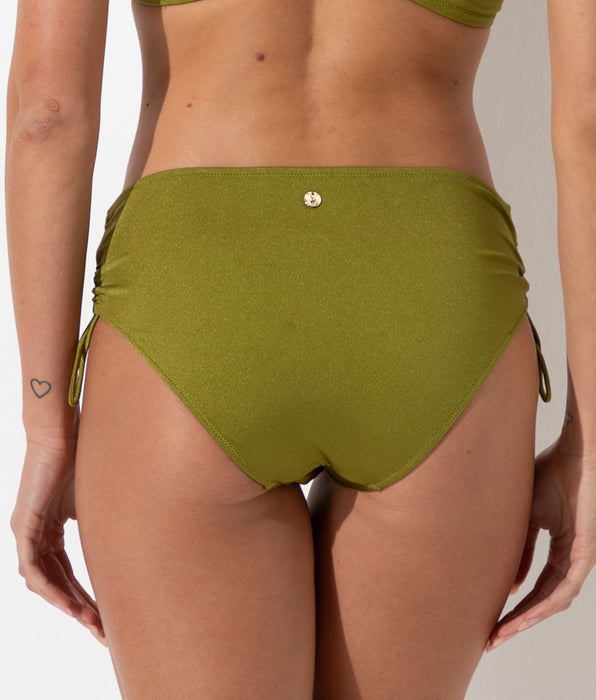 Lovable Costume Slip Alto con Coulisse Braid Shiny Micro, verde cardamomo