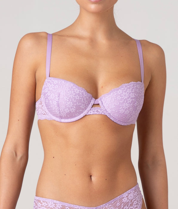 Lovable Reggiseno Push-Up con Ferretto Spring Lace in pizzo, lavanda
