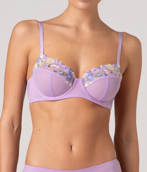 Lovable Reggiseno Balconcino con Ferretto Fairytale Embroidery in tulle ricamato, lavanda fiori