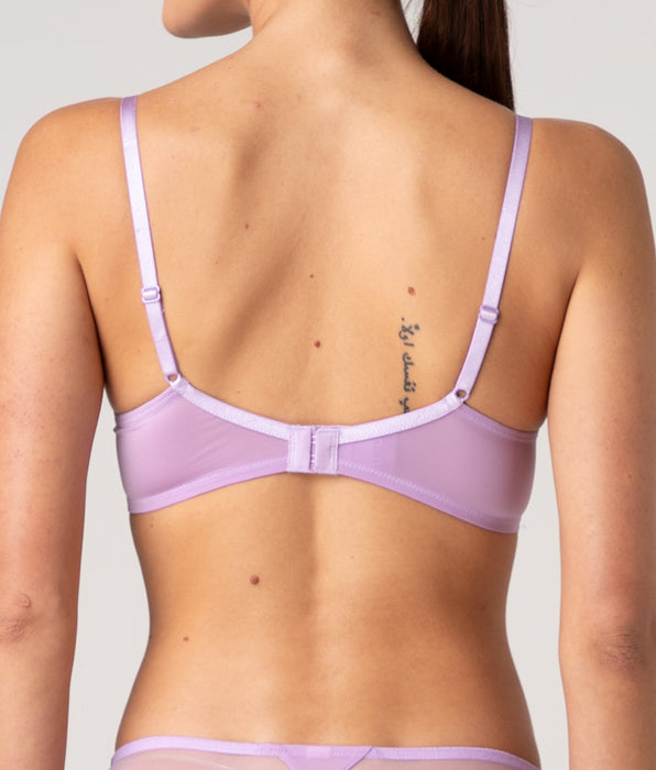 Lovable Reggiseno Balconcino con Ferretto Fairytale Embroidery in tulle ricamato, lavanda fiori
