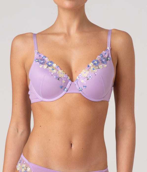Lovable Reggiseno Imbottito con Ferretto Fairytale Embroidery in tulle ricamato, lavanda fiori