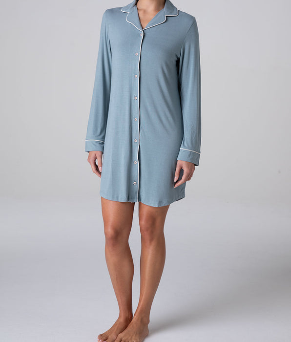 Lovable Camicia da Notte Aperta in Viscosa Elasticizzata, carta da zucchero