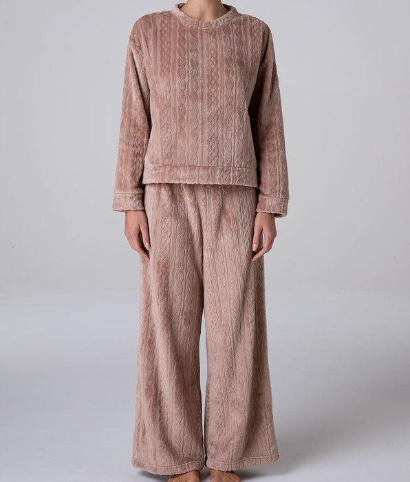 Lovable Homewear in Pelliccetta Jacquard, caffè latte