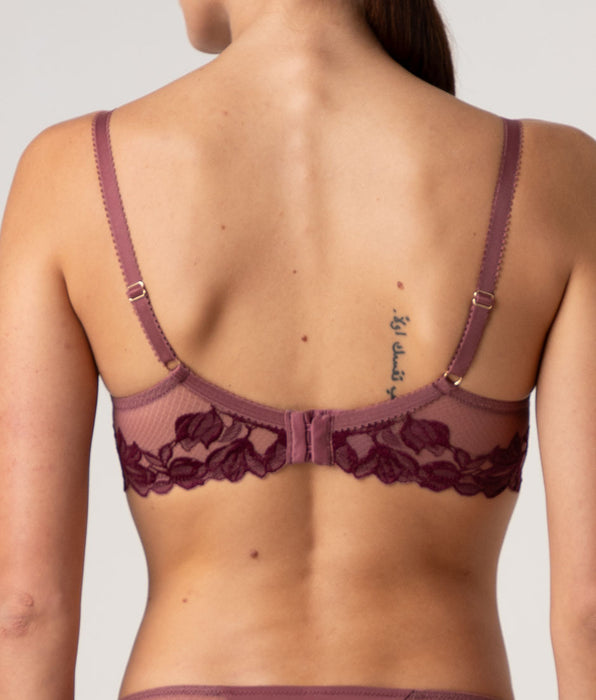 Lovable Reggiseno con Ferretto Elegant Muse in pizzo, rosso amaranto e vinaccia