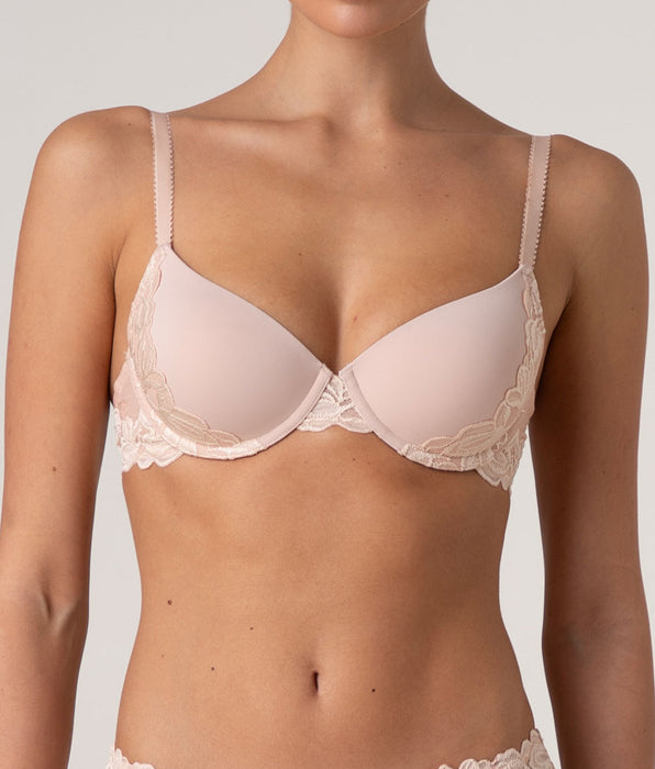 Lovable Reggiseno Imbottito con Ferretto Elegant Muse in pizzo, avorio perlato e rosa