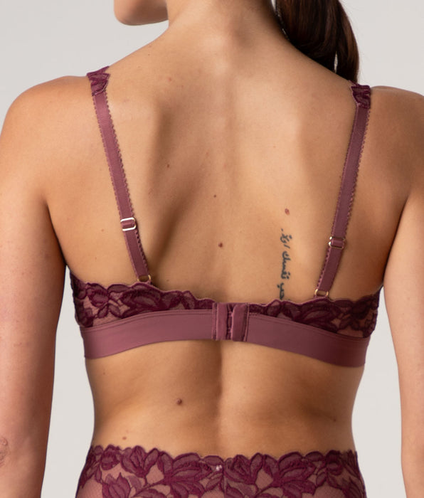 Lovable Elegant Muse Soft Sail Wirefree Bra, amaranto red and wine