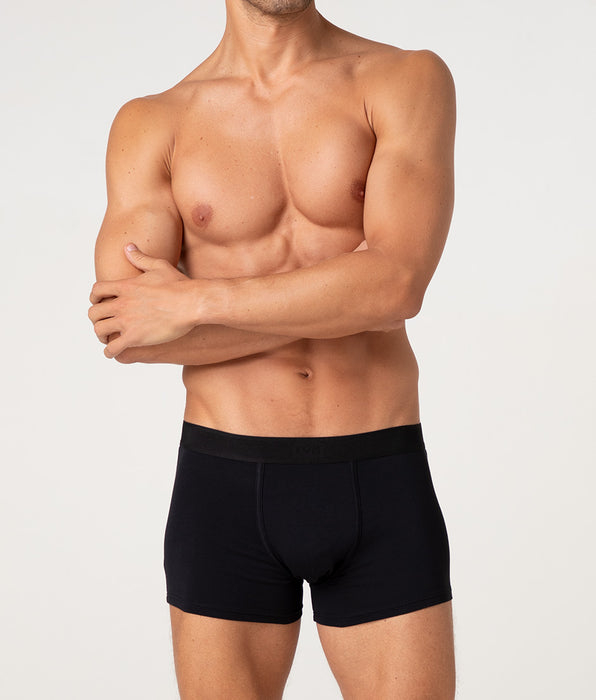 Lovable Boxer Signature Cotton Pima Stretch Cotton, nero