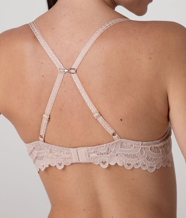 Lovable Craft Lace Underwired Push-Up Bra, cappuccino