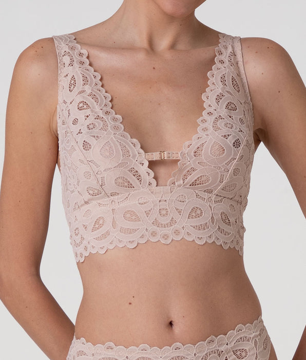 Lovable Craft Lace Non-Wired Bralette, cappuccino