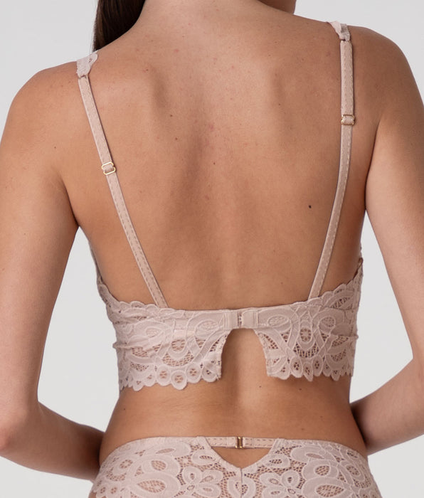 Lovable Craft Lace Non-Wired Bralette, cappuccino