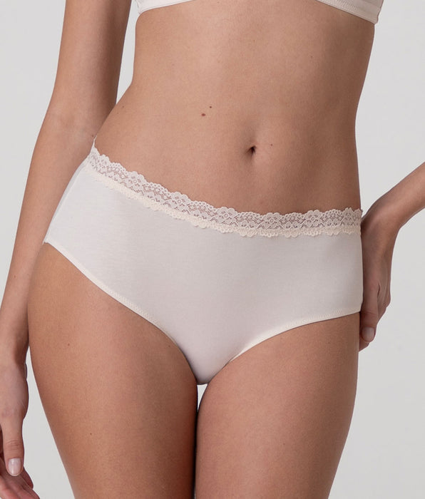 Lovable Slip Alto Trendy Modal in Cotone Modal e pizzo, avorio perlato