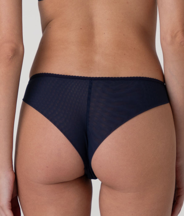 Lovable Brasiliano Elegant Embroidery in tulle ricamato, blu navy
