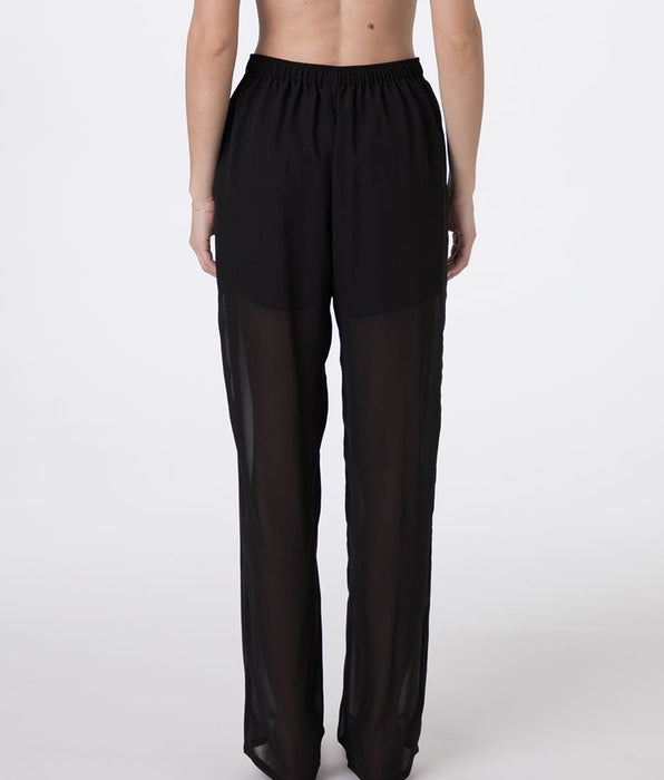 Lovable Long Chiffon Trousers, black
