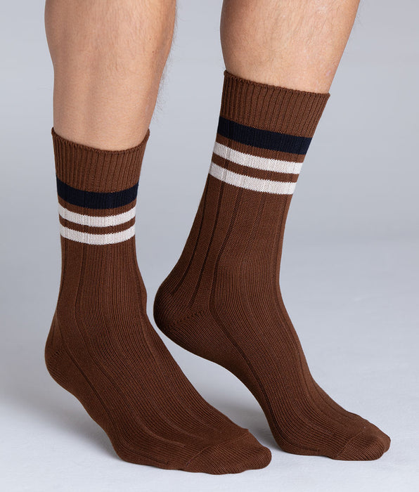 Lovable Calzini Corti Fancy Bamboo, marrone