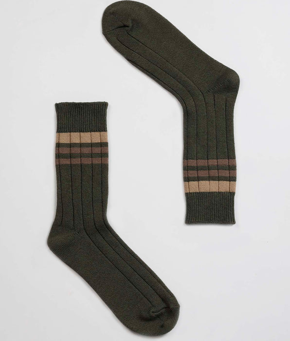 Lovable Calzini Corti Fancy Bamboo, verde oliva