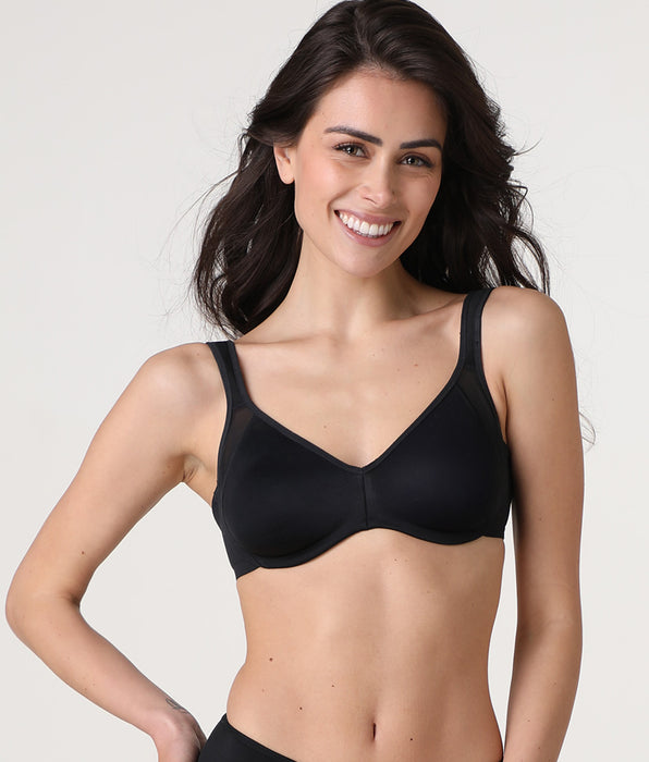 Lovable Modern Shaping Minimizer Underwired Minimizer Bra, black