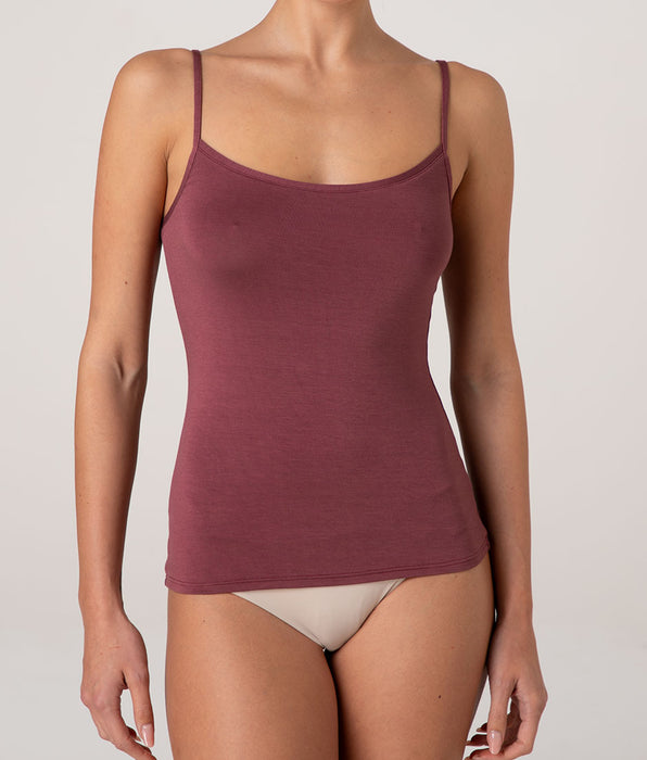 Lovable Basic Soul Viscose Camisole Top, Amaranth Red