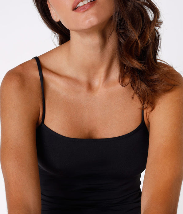 Lovable Top Basic Soul liscio nero in microfibra