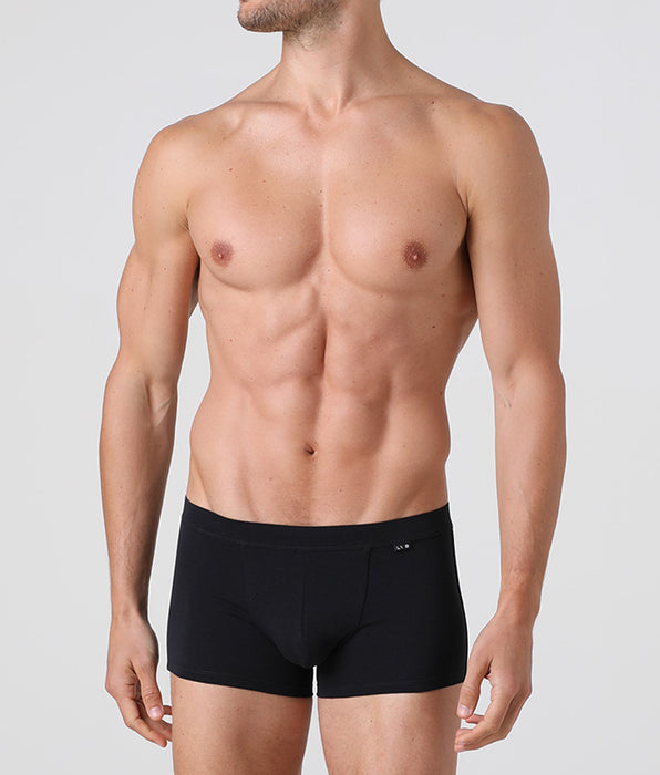 Lovable Short boxer Cotton Stretch nero in cotone elasticizzato