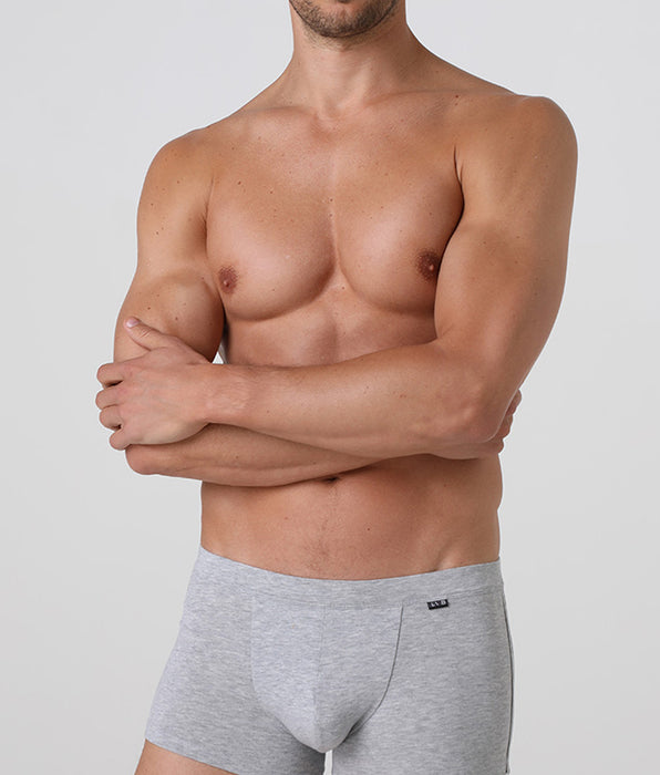 Lovable Short boxer Cotton Stretch grigio melange in cotone elasticizzato