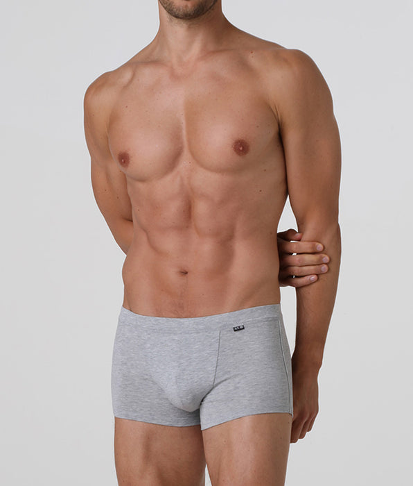 Lovable Short boxer Cotton Stretch grigio melange in cotone elasticizzato