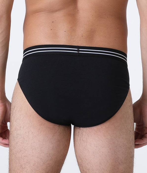 Lovable Bipack Slip Basic Multipack in Stretch Cotton, nero