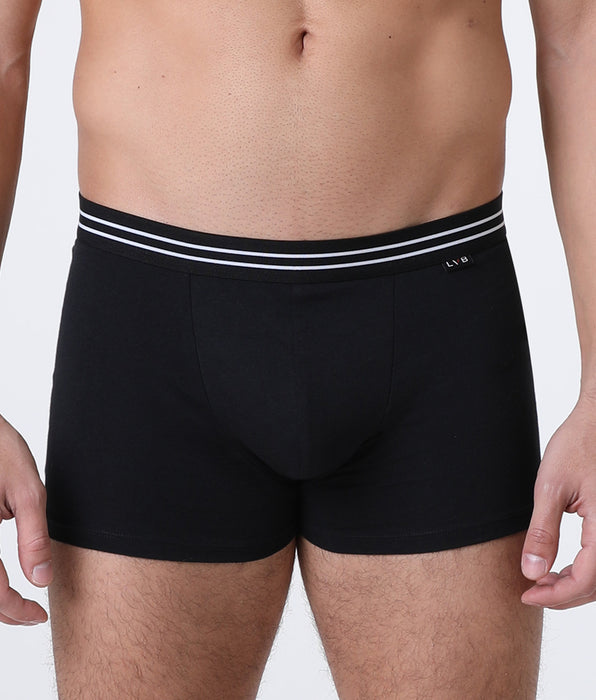 Lovable Bipack Boxer Basic Multipack in Stretch Cotton, nero
